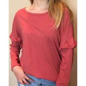 Michael Lauren Women's  Long Sleeve Tee Size Medium Cotton